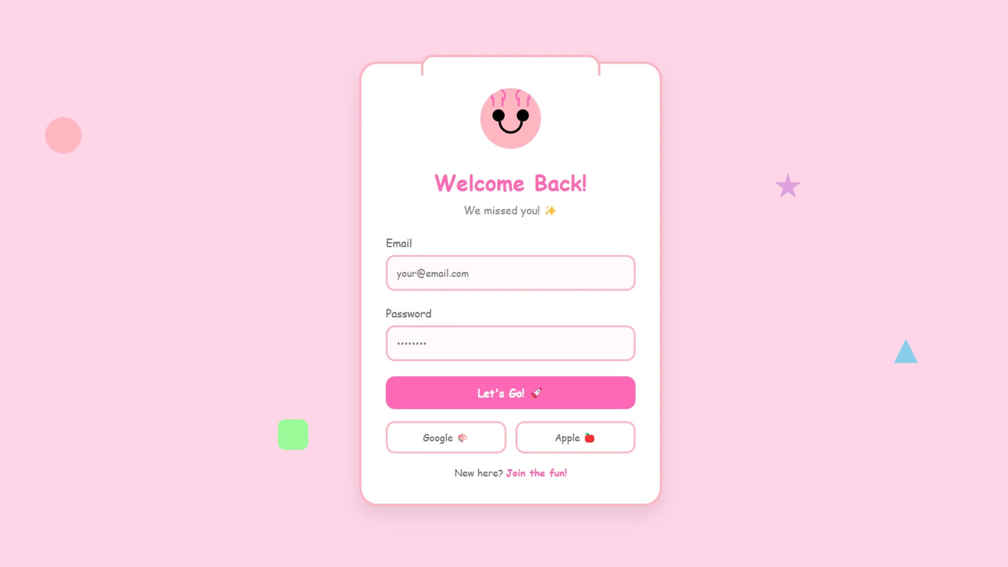 Cartoon-Themed Login Form with Interactive Animations