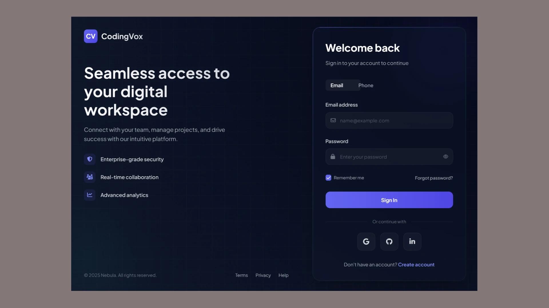 How to Create an Ultra-Modern Login Page with HTML, CSS, and JavaScript